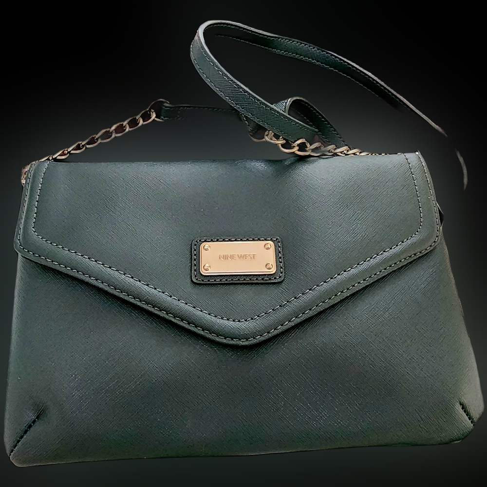 Nine west green crossbody purse